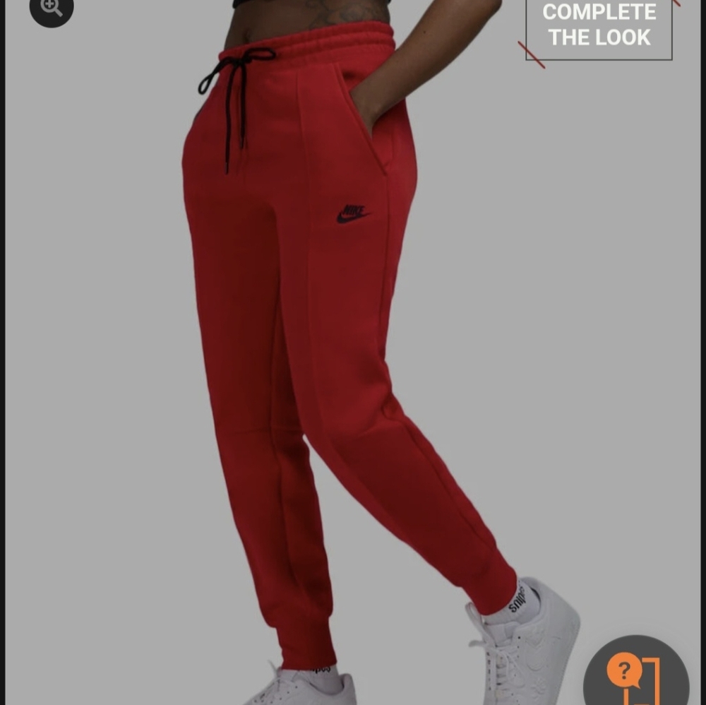 Nike Crimson Sweatpants with Black Logo Size XL